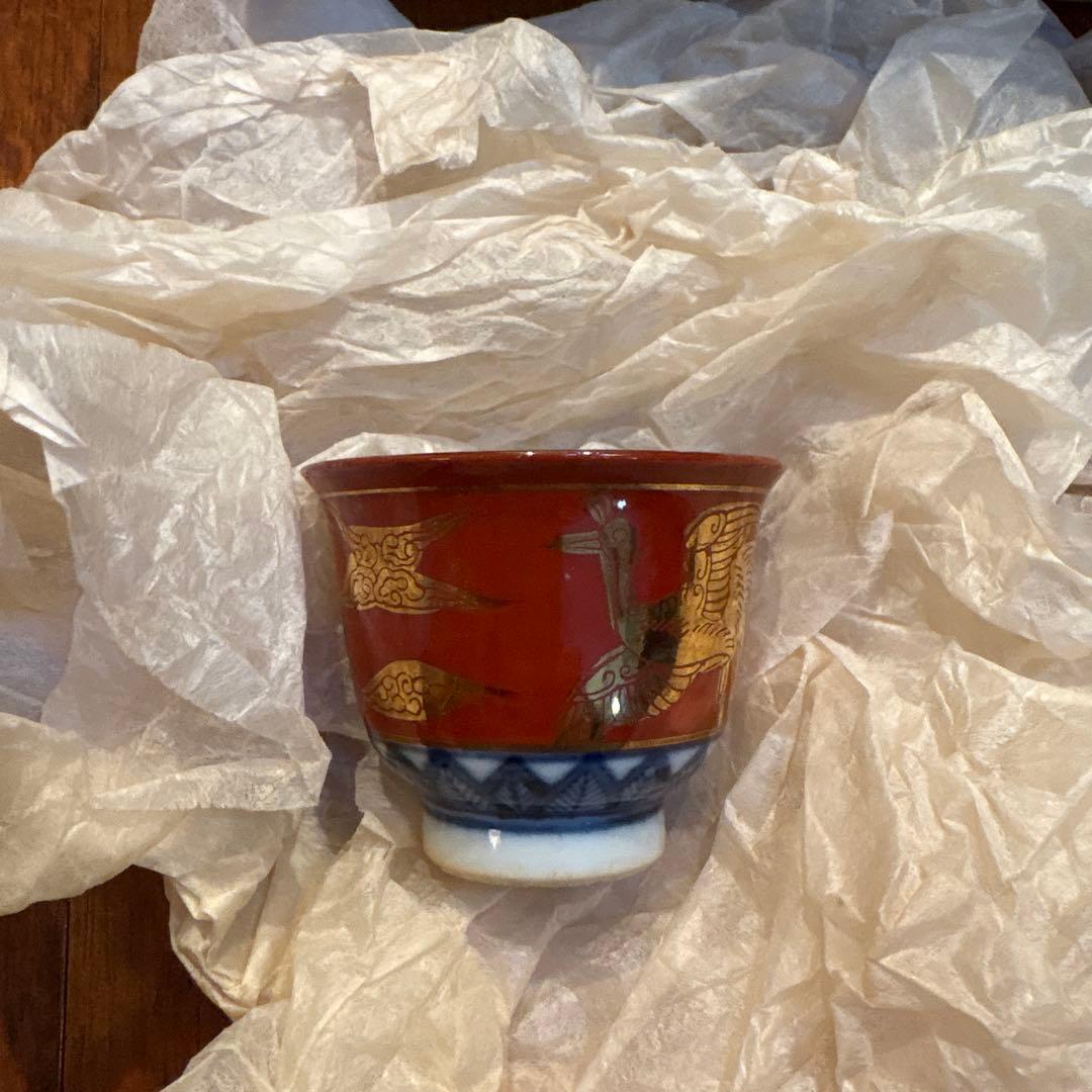 九谷焼　永楽　明治期　煎茶器揃　7点セット　アンティーク　古器