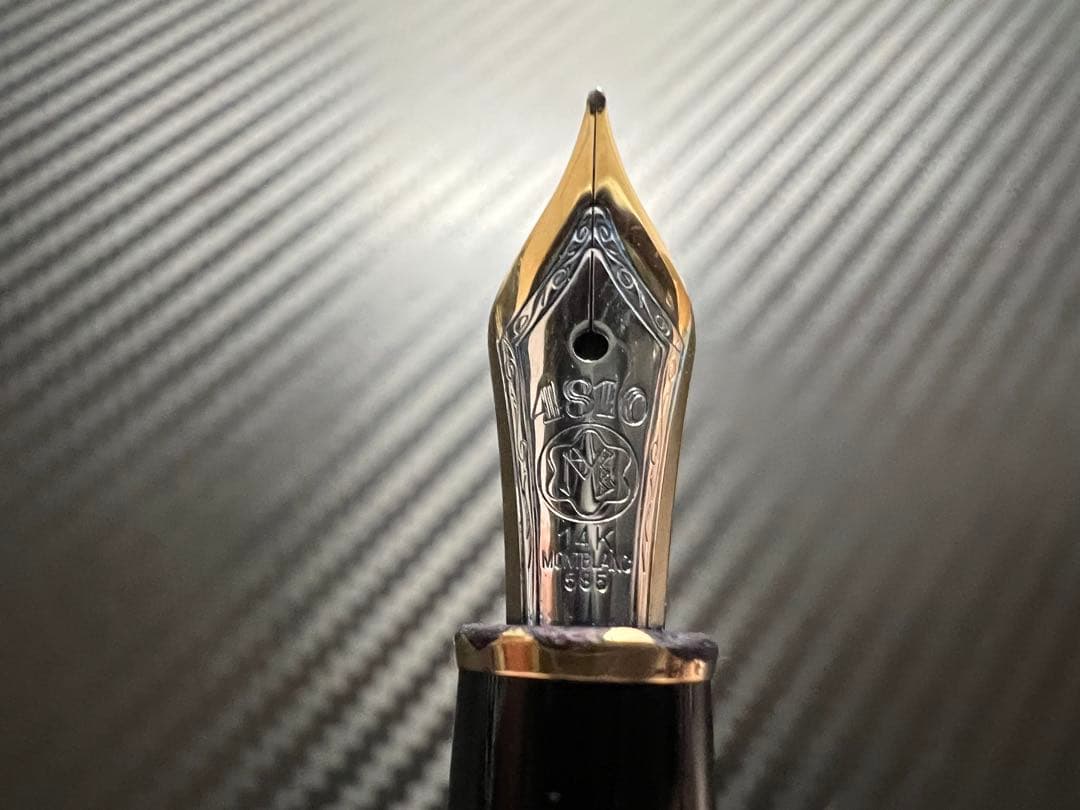 モンブラン マイスターシュテュック 144 万年筆 F 細字 ブラック 中白