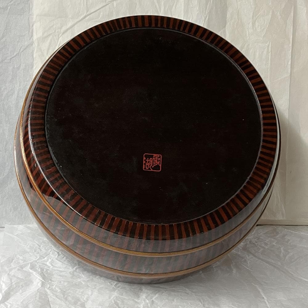 e3145 藤井象湖 寄木 取込盆 急須盆 巾筒 茶櫃 煎茶盆 螺鈿 煎茶道具