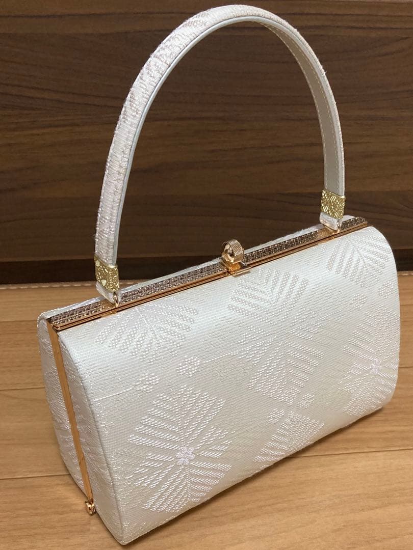 和装バッグ・草履（Mサイズ）セット（箱あり）　銀地