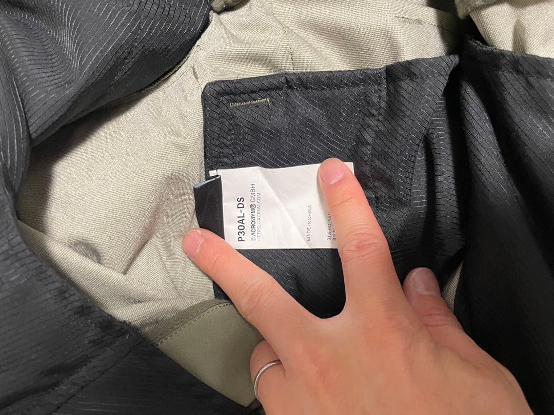 ACRONYM P30AL-DS サイズXS