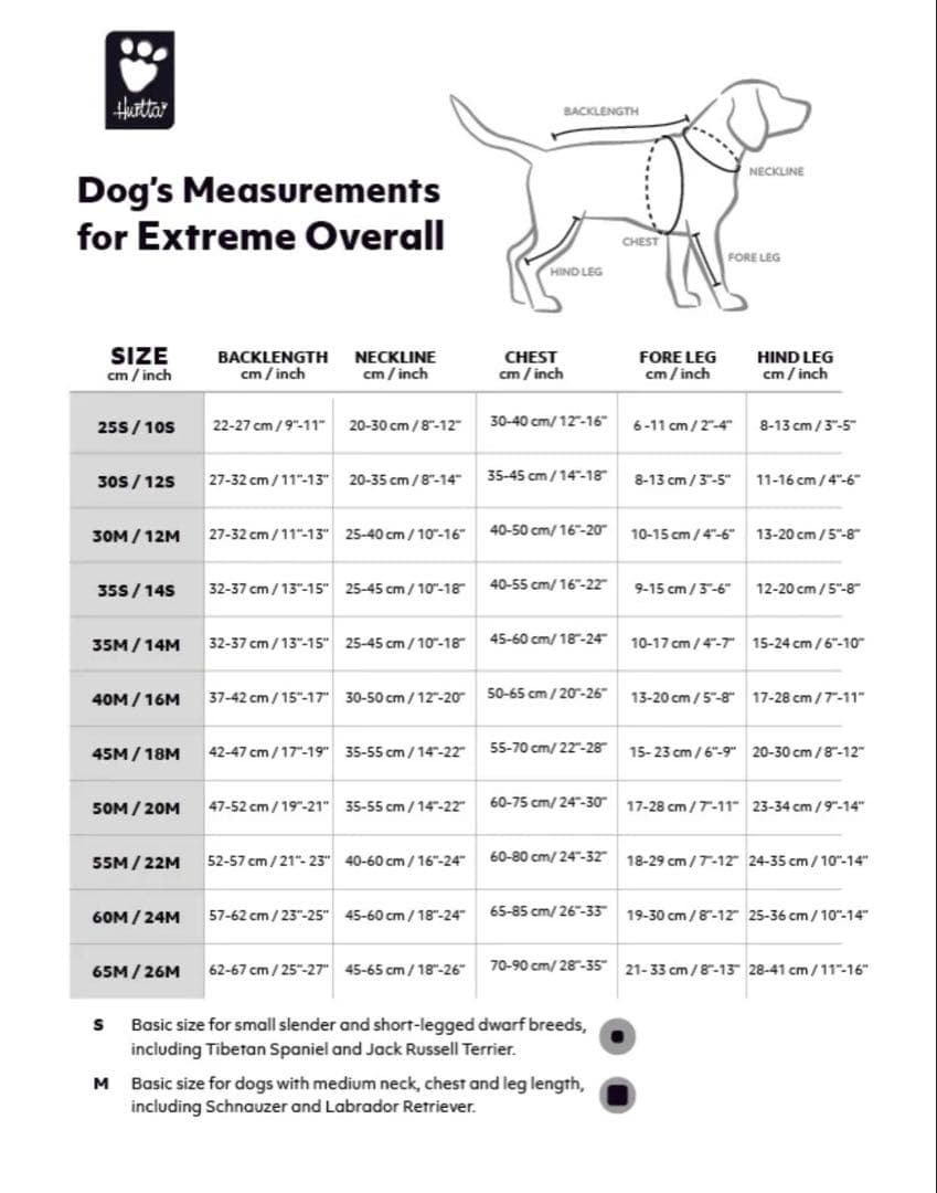 犬用防水フルボディオーバーオール Huertaエクストリームオーバーオール