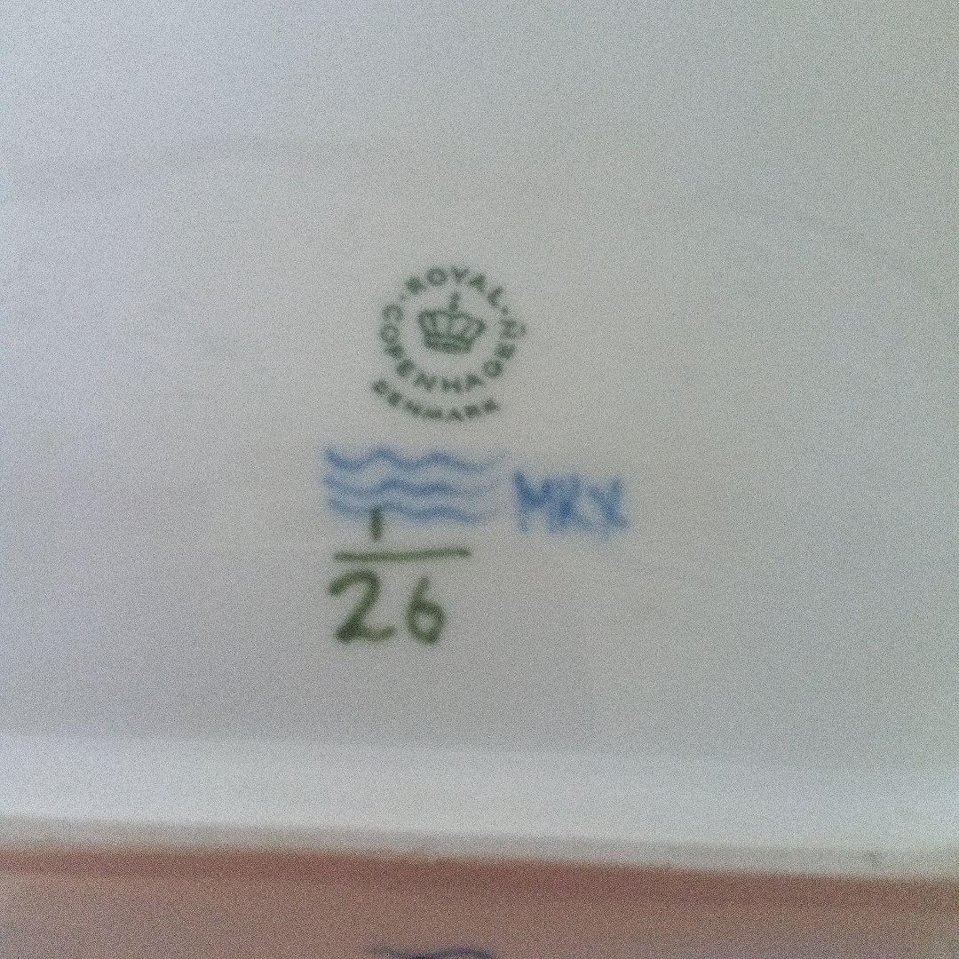 ロイヤルコペンハーゲン 　 ブルーフルーテッド菓子器 共箱付き