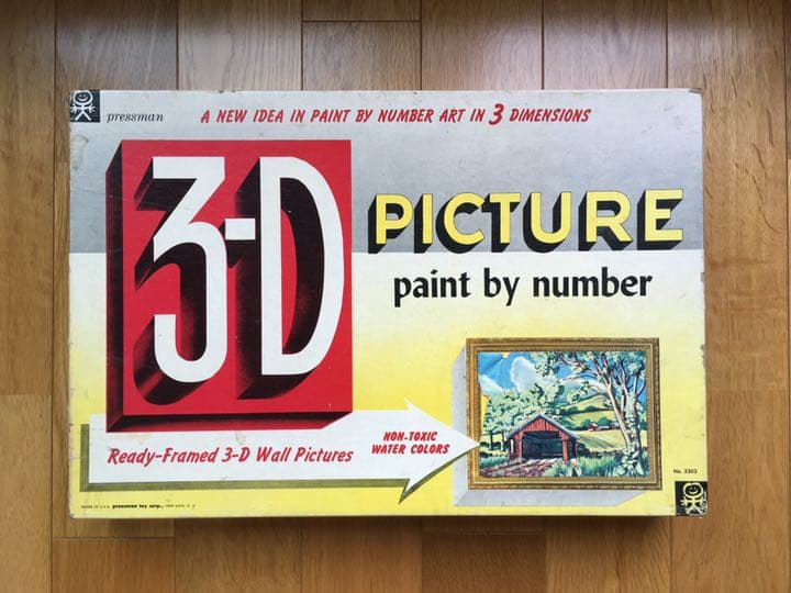 ヴィンテージ！レア! 3D paint by numbers kits