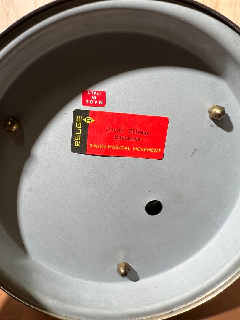 B5【used】REUGE リュージュ 陶器製 カラクリ オルゴール ビンテージ