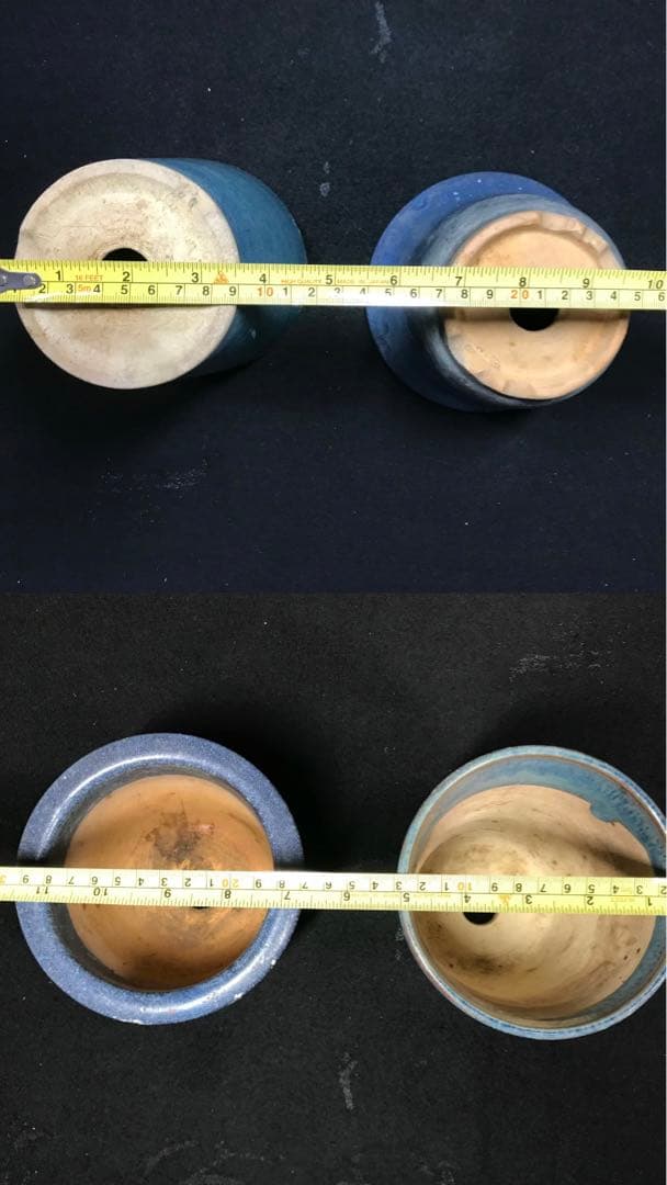 盆栽鉢　植木鉢　山野草鉢　観葉植物　園芸　ミニ盆栽鉢各種　落款あり 8個まとめて