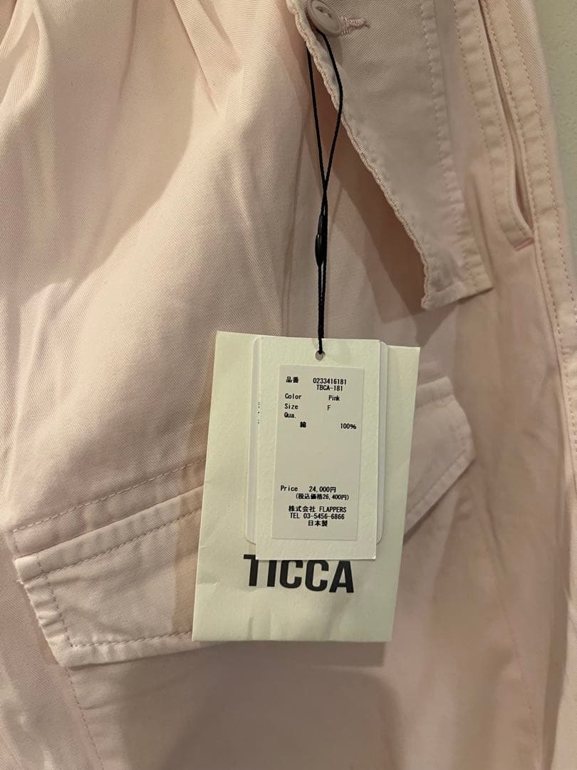 新品未使用タグ付き　TICCAカーゴパンツ　spick&span購入