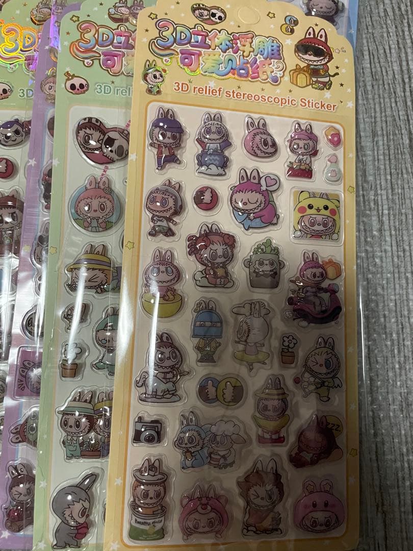 ラブブ3D立体シール60枚セット　まとめ売り