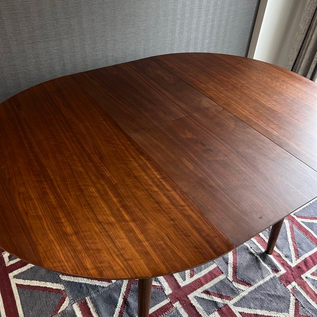 【美品】ウニコ ブレナ エクステンションテーブル Φ1100 伸縮式 24年製