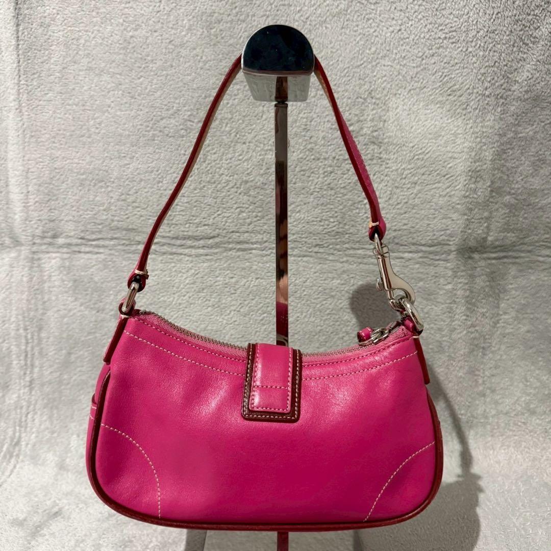 バッグ Coach Soho Leather Pink Demi Bag y2k