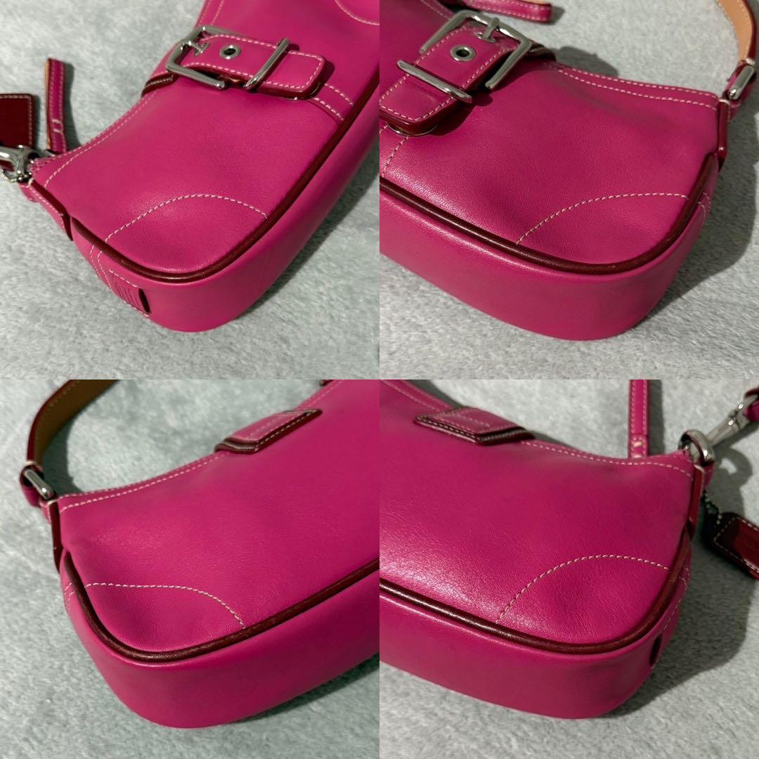 バッグ Coach Soho Leather Pink Demi Bag y2k