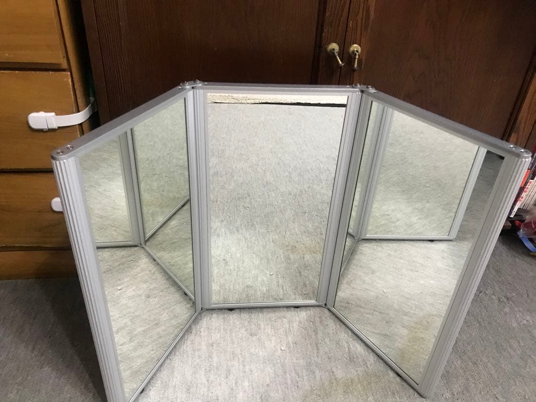 三面鏡　卓上　折りたたみ式