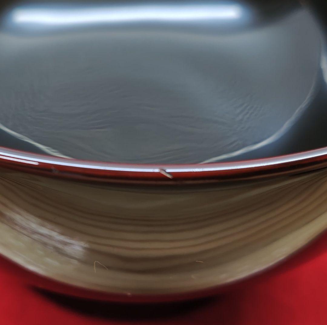 送料込【逢絢亭】茶道具 懐石道具 時代椀 輪島塗 梅蒔絵 溜塗 木製 ５客 共箱