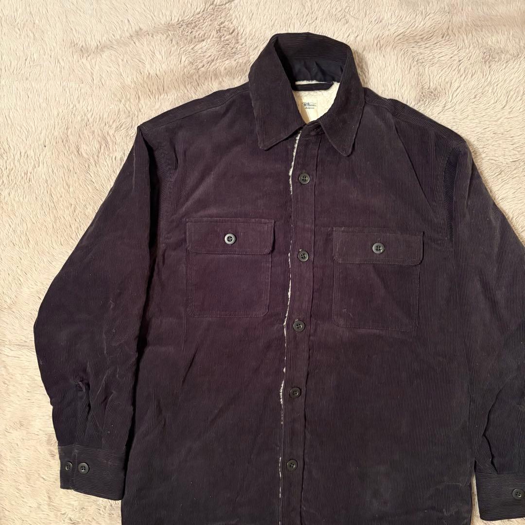 【ロンハーマン】コーデュロイ ボア　ジャケット　ブラック