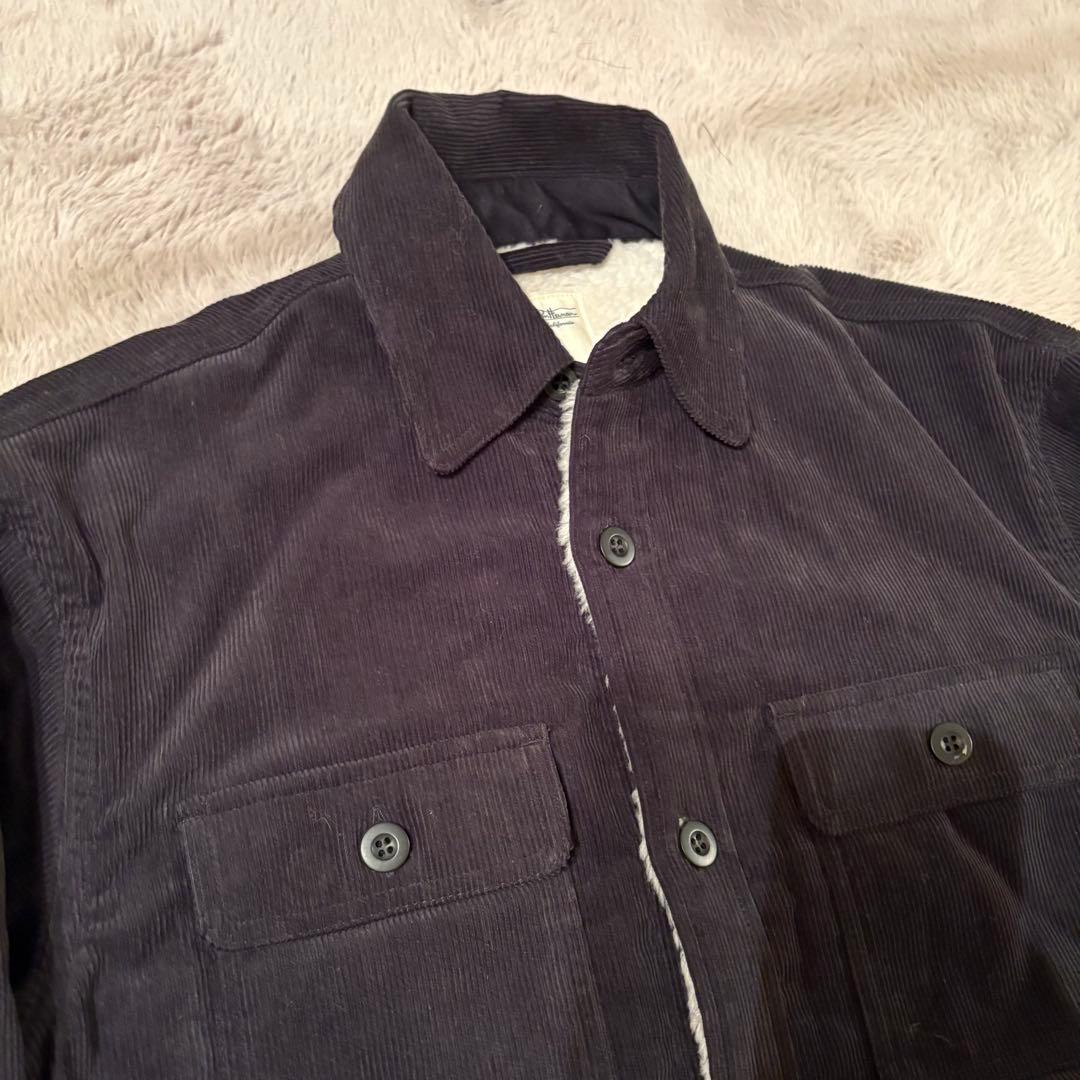 【ロンハーマン】コーデュロイ ボア　ジャケット　ブラック