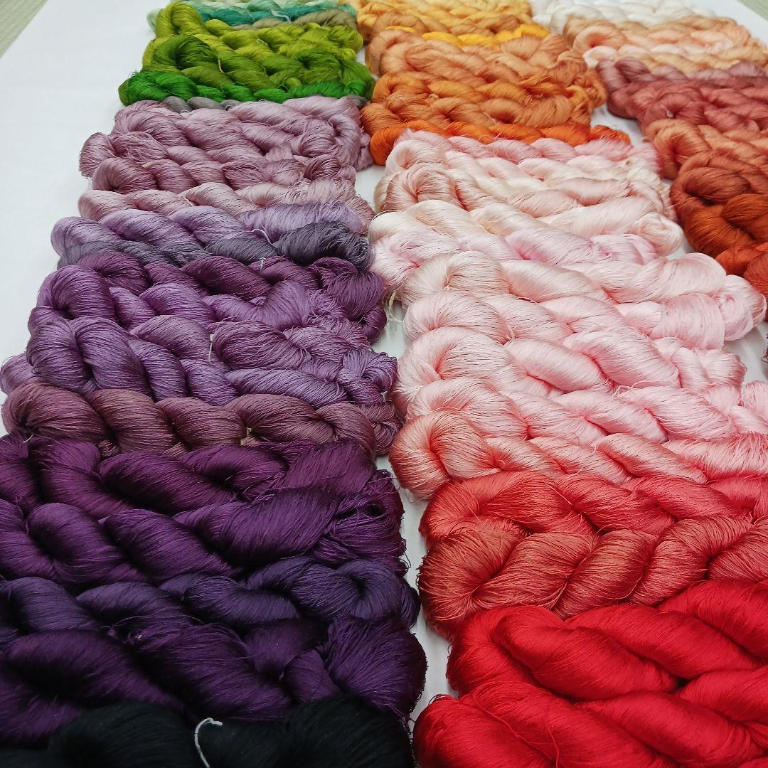 織物、組紐、刺繍手芸用絹糸セット361