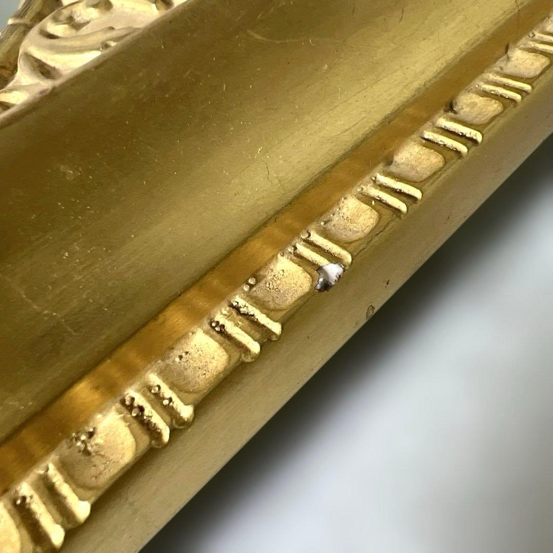 アンティーク額縁　楕円　油彩額 F8 額縁　キャンバス　パネル