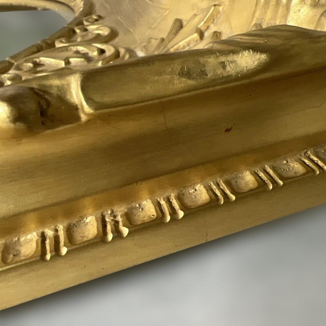 アンティーク額縁　楕円　油彩額 F8 額縁　キャンバス　パネル