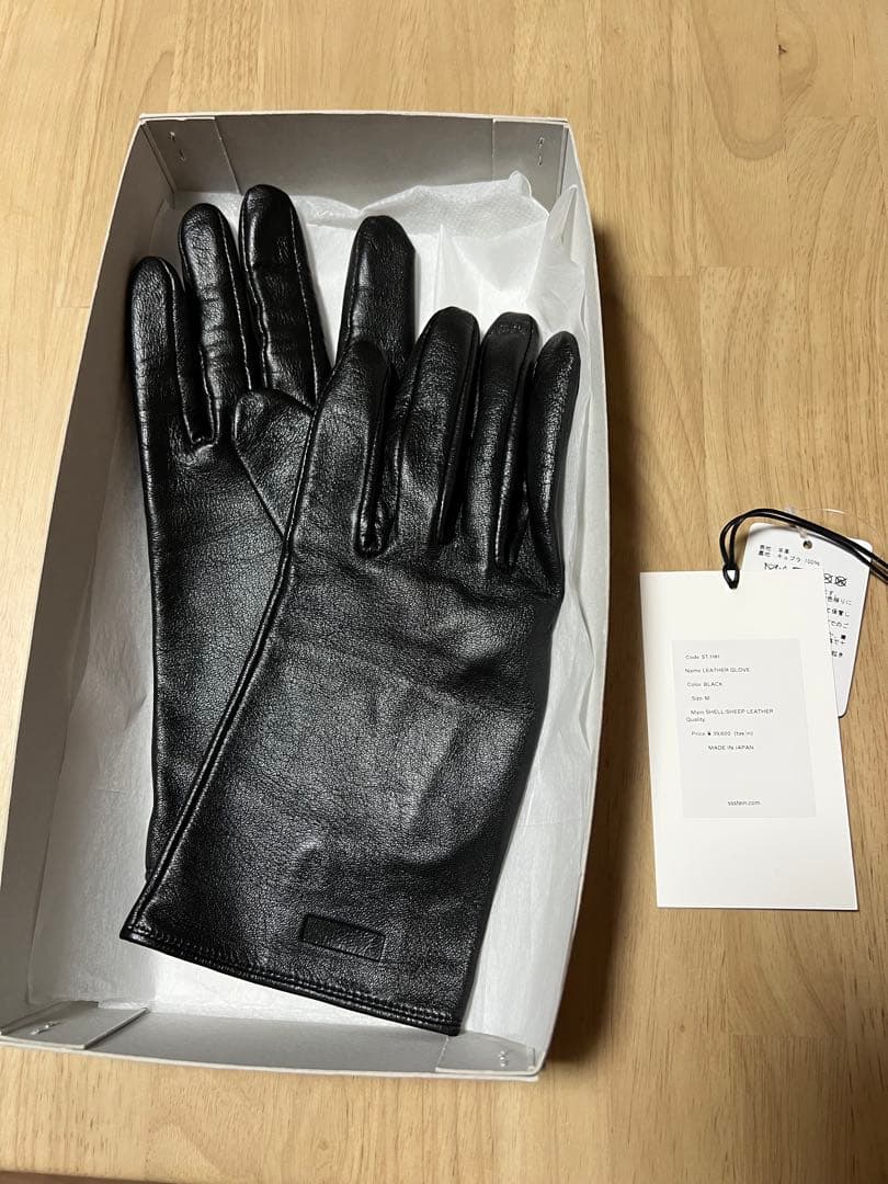小物 ssstein Leather Glove BLACK (st.1181) M