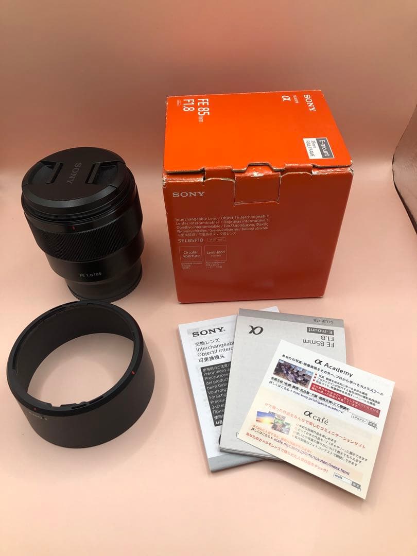 【美品】SONY FE 85mm F1.8 単焦点レンズ 本体