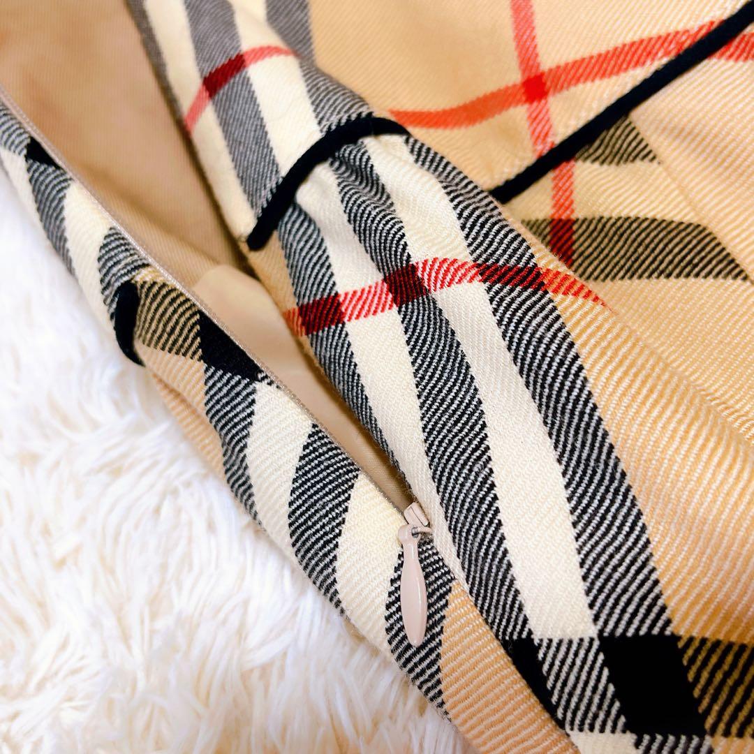 りす♦️バーバリー ブルーレーベル ノバチェック フレアスカート