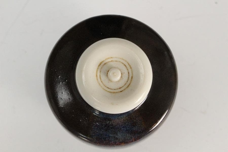 【肩衝茶入】茶道具 仕覆 御稽古物 濃茶点前 濃茶器 膳所焼