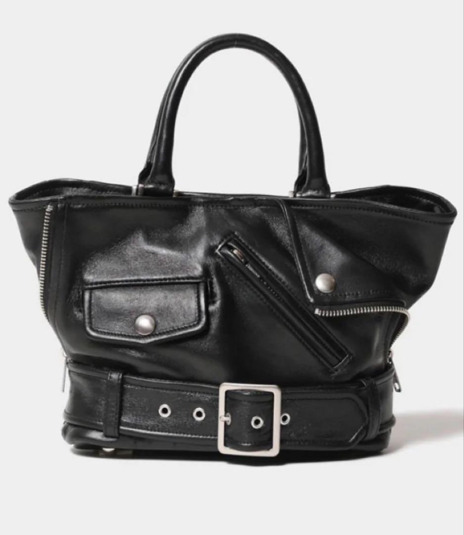 beautiful people レザーライダースバッグ