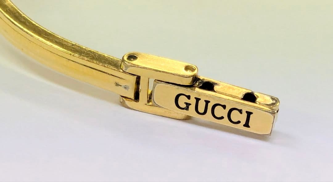 グッチ 11/12.2 チェンジベゼル　 ゴールド 　不動　グリーンベゼルのみ