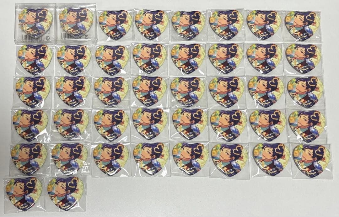 あんスタ　ホワイトデー　ハート　缶バッジ　伏見弓弦