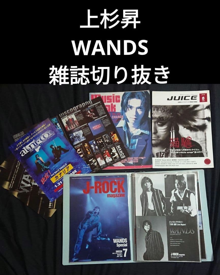 WANDS 上杉昇 雑誌切り抜き 貴重 フライヤー フリーペーパー ワンズ 初期