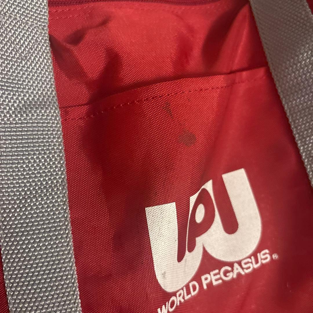 最終値下げ‼️ワッペ　旧型　旧　赤　スクバ　ワールドペガサス　スクールバック　学生