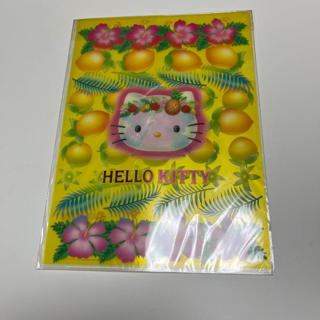 ハローキティA4クリアファイル サマー2001年製 新品未使用サンリオ レア