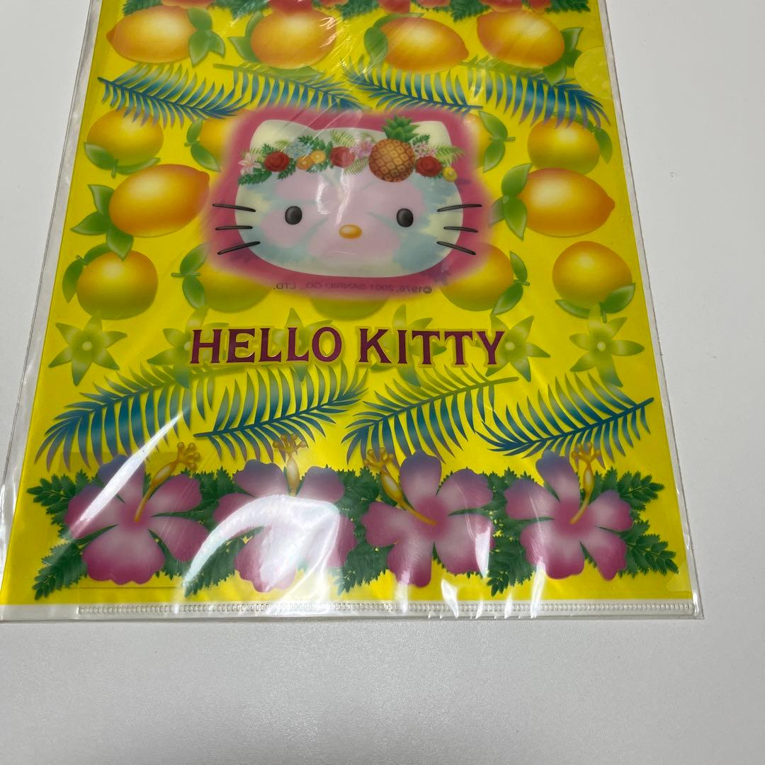 ハローキティA4クリアファイル サマー2001年製 新品未使用サンリオ レア