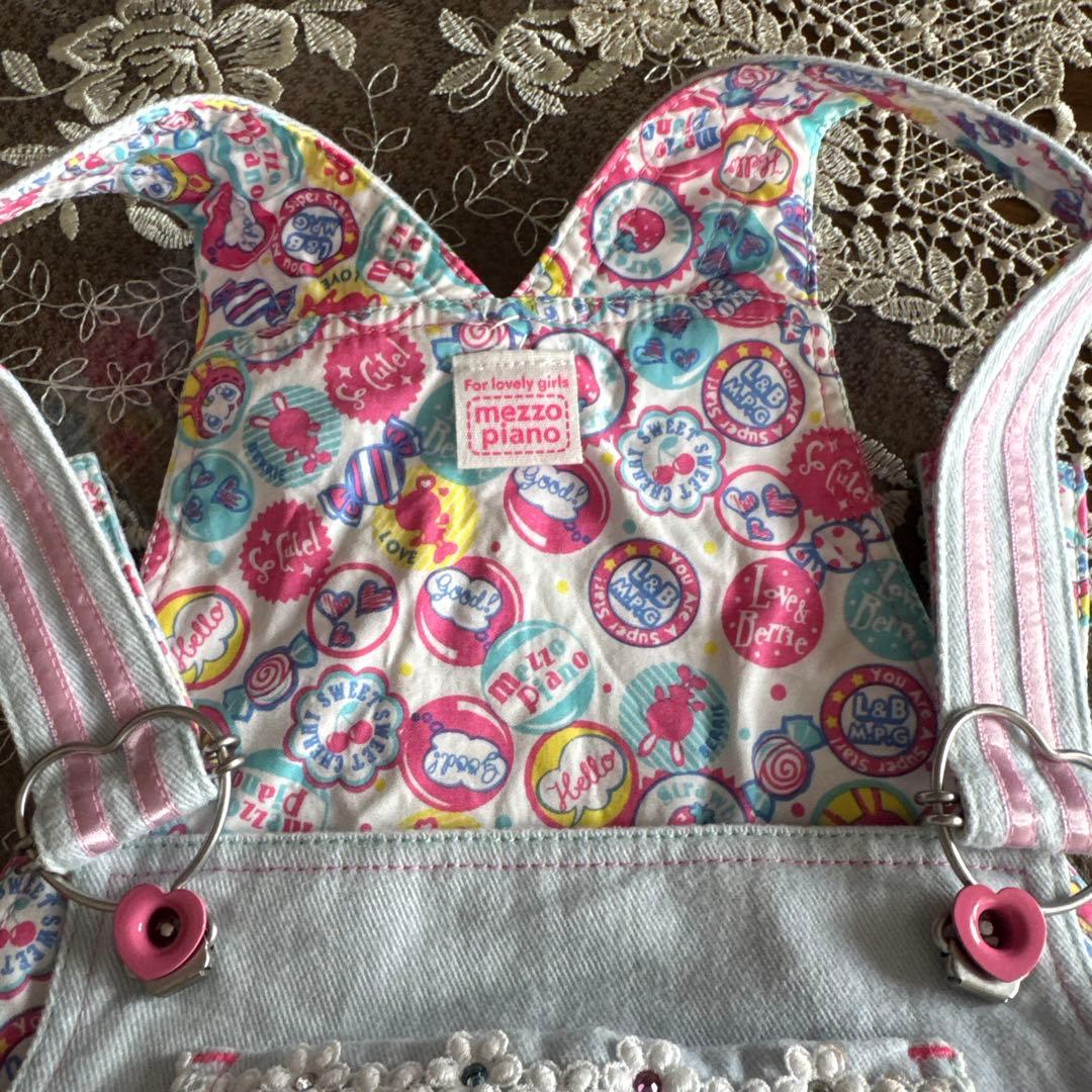 ⭐️Mezzo Piano⭐️ベリエちゃん&ラブちゃん⭐️ジャンパースカート⭐️美品⭐️