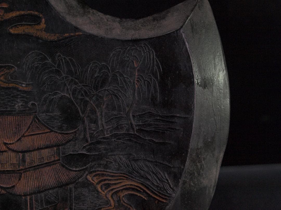 中国清時代の墨　文房用具　激安骨董品 DE663B12-1