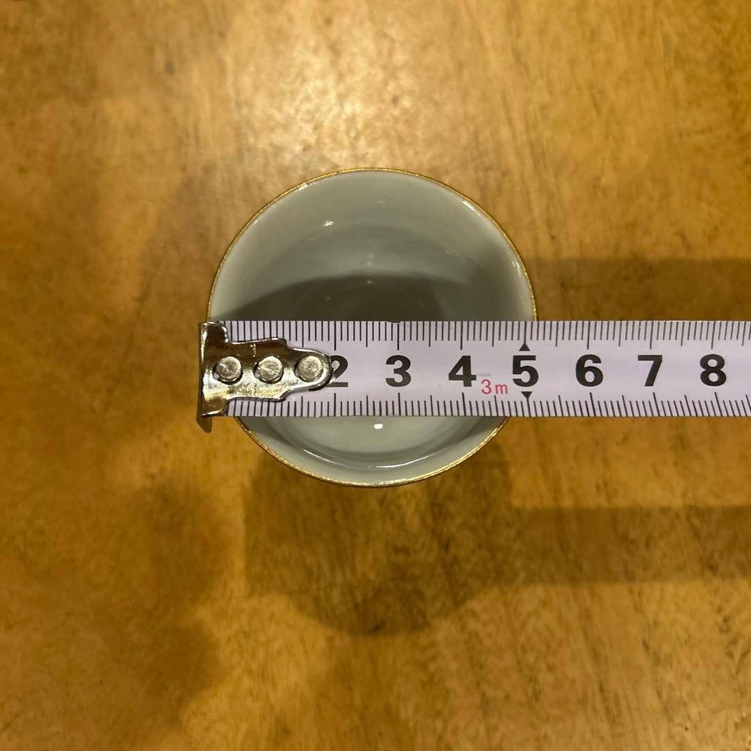 九谷焼　茶道具 小茶器（宝瓶）　手描き　豪華金花詰　急須　湯呑み揃え