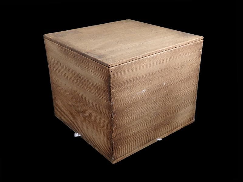 京塗師　岡田表寛造　金蒔絵　竹笹の図　火鉢　共箱　AS-DAx