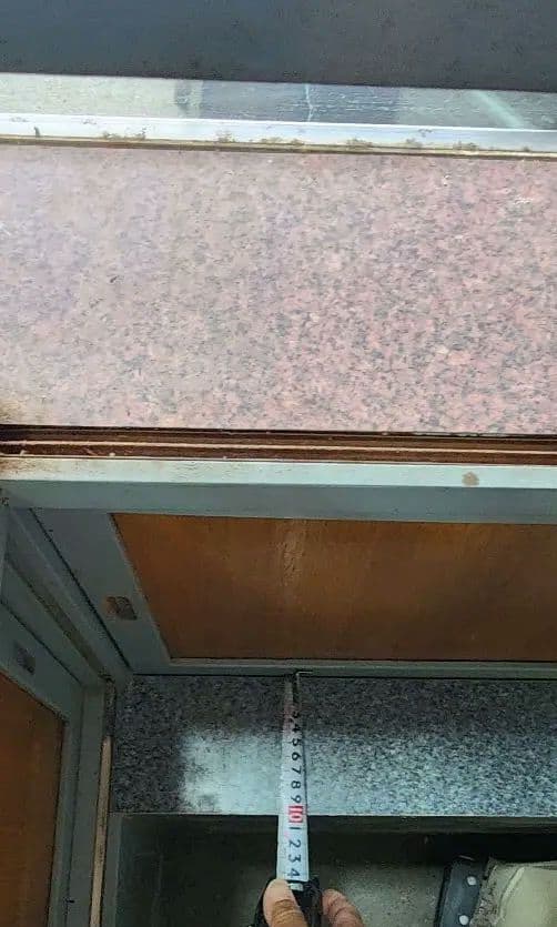 ショーケース　L字　Ｒガラス　タバコ屋ガラスケース