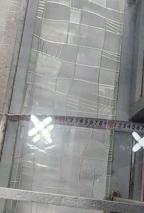 ショーケース　L字　Ｒガラス　タバコ屋ガラスケース