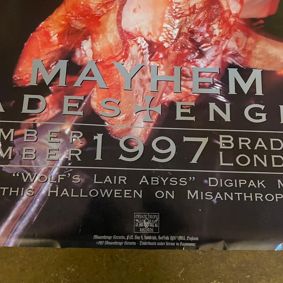 90s デッドストック mayhem 大判ポスター