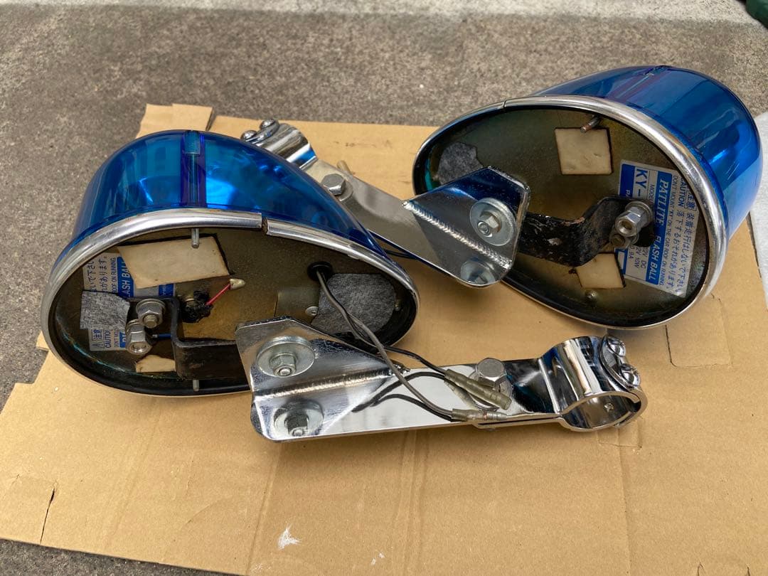 LED回転灯 青 中古