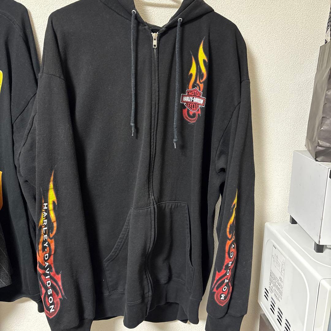 Harley-Davidson フレイムプリント パーカー
