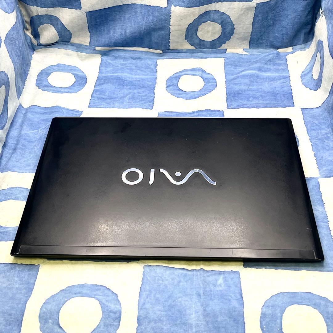 軽くて人気VAIO♡快速SSD240G☆大人な黒ノートPC♪カメラ付！Win11