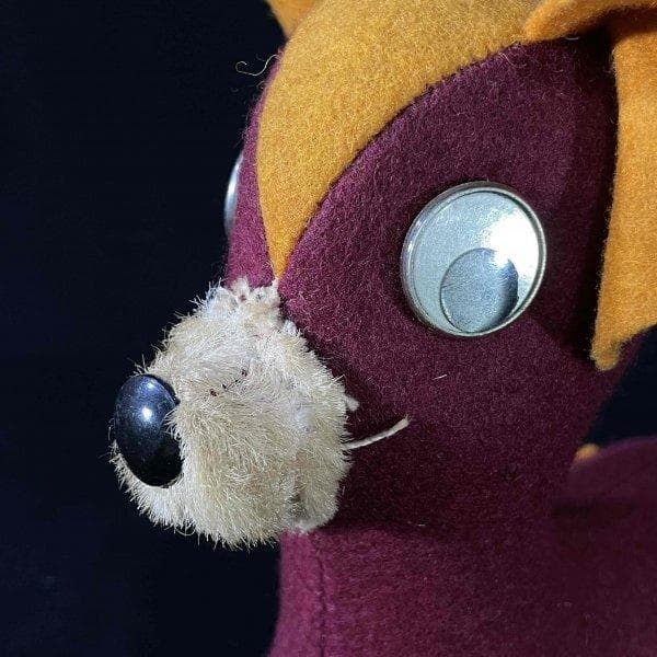 激レア 50s 60s USC カレッジドール マスコット ぬいぐるみ 犬 希少