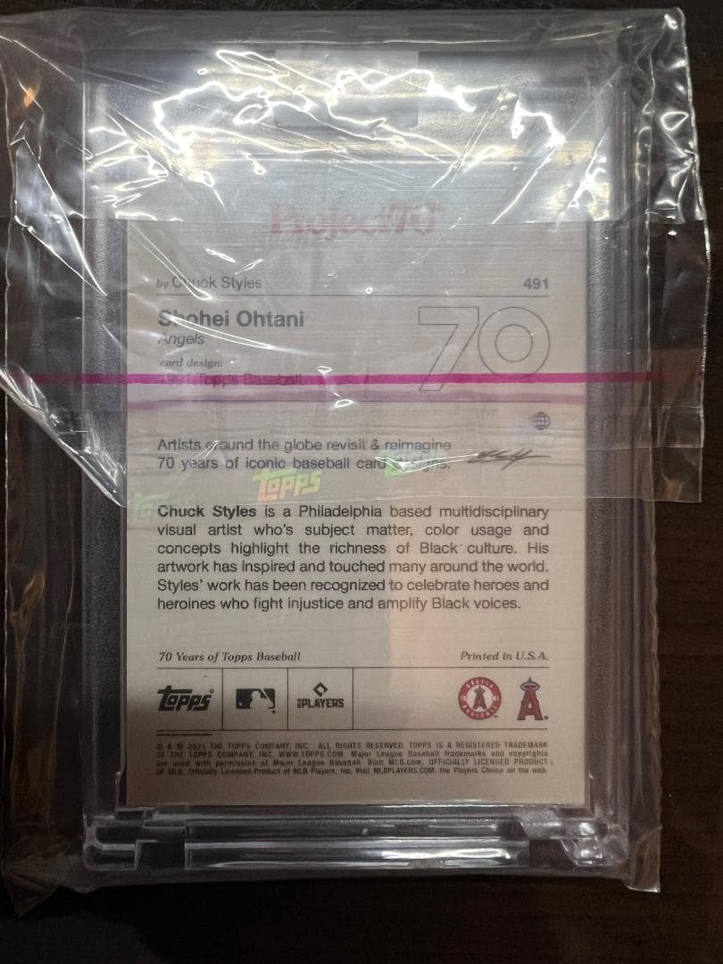 大谷翔平ゴーストオブツシマ Topps Project 70 #491