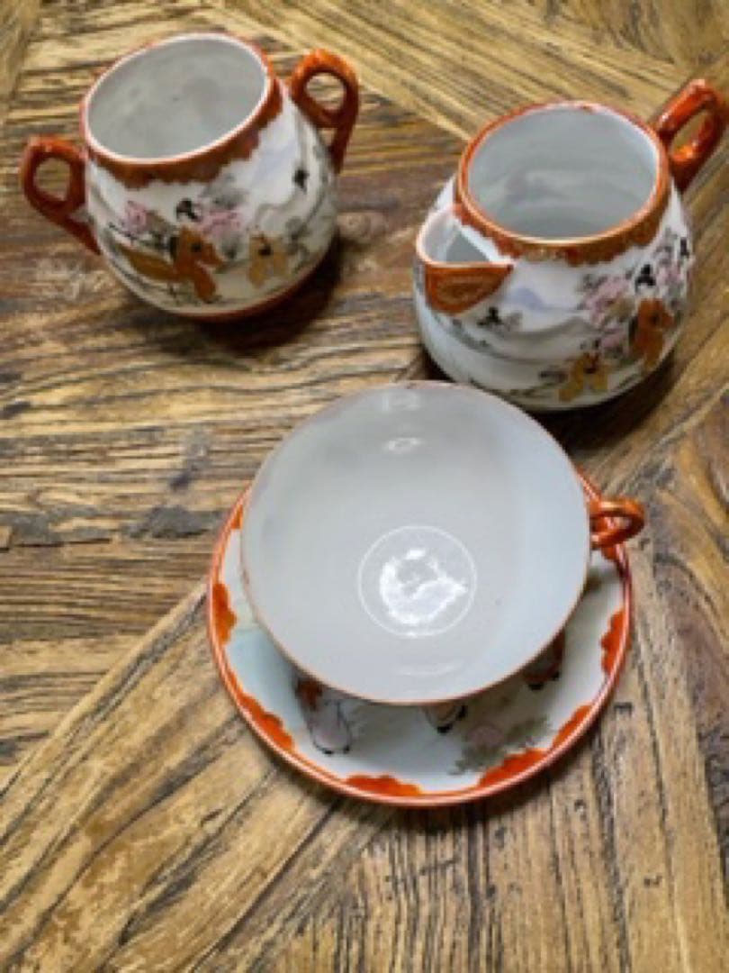 *️⃣プロフ必読❣️九谷 有田 輸出用 アンティーク3点set