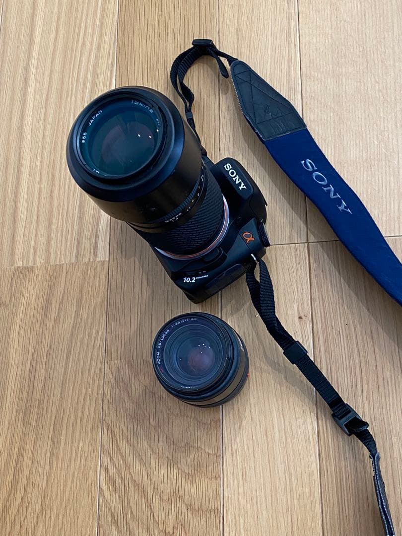 SONY α200 デジタル一眼　35-105 100-300 ダブルレンズ※注