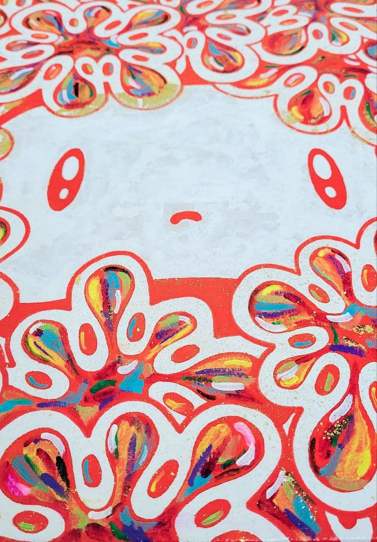 ★鈴木哲也★S4(333×333mm)アクリル原画1点物★送料無料#128