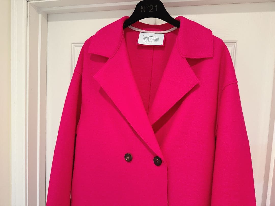 ハリスワーフロンドン HARRIS WHARF LONDON ピンク コート