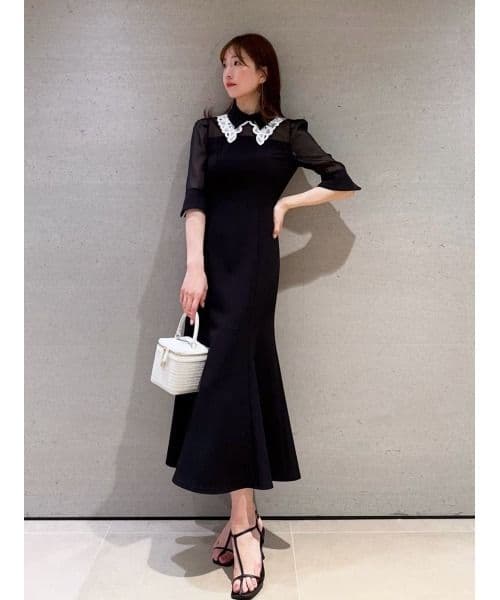 【miさま専用】スナイデル snidel ダブルカラーマーメイドドレス